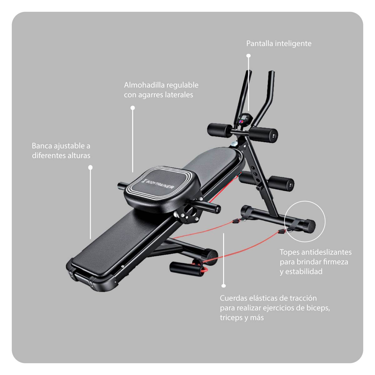 Banco para Abdominales Multiposiciones