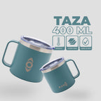 Taza Térmica 400 ml Turquesa