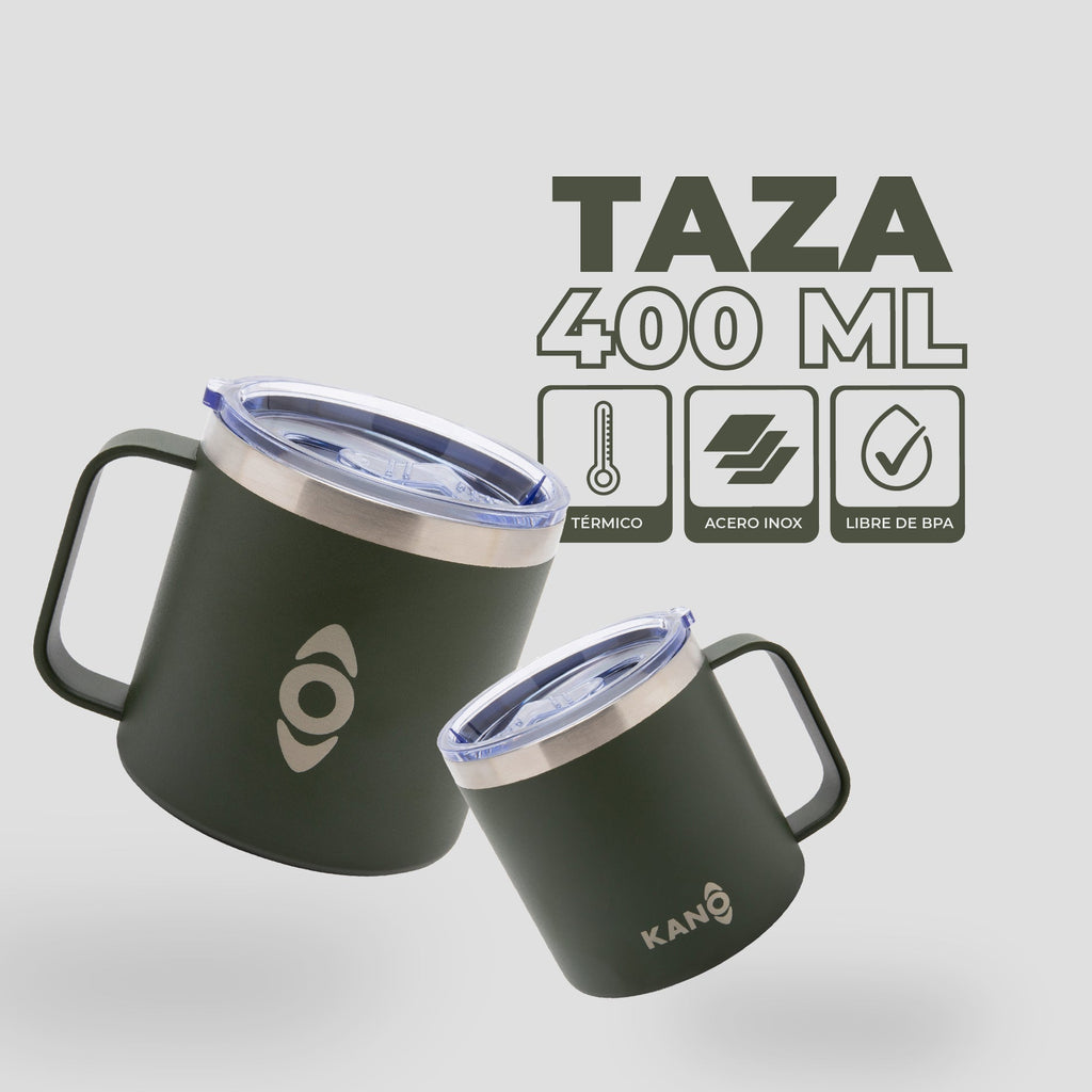 Taza Térmica 400 ml Verde