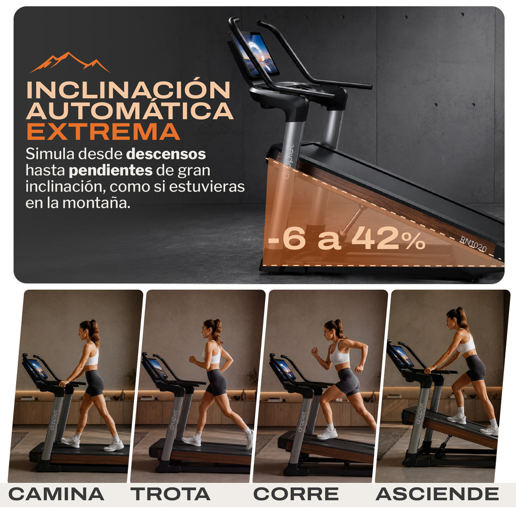 Caminadora con Inclinación Extrema RN1020
