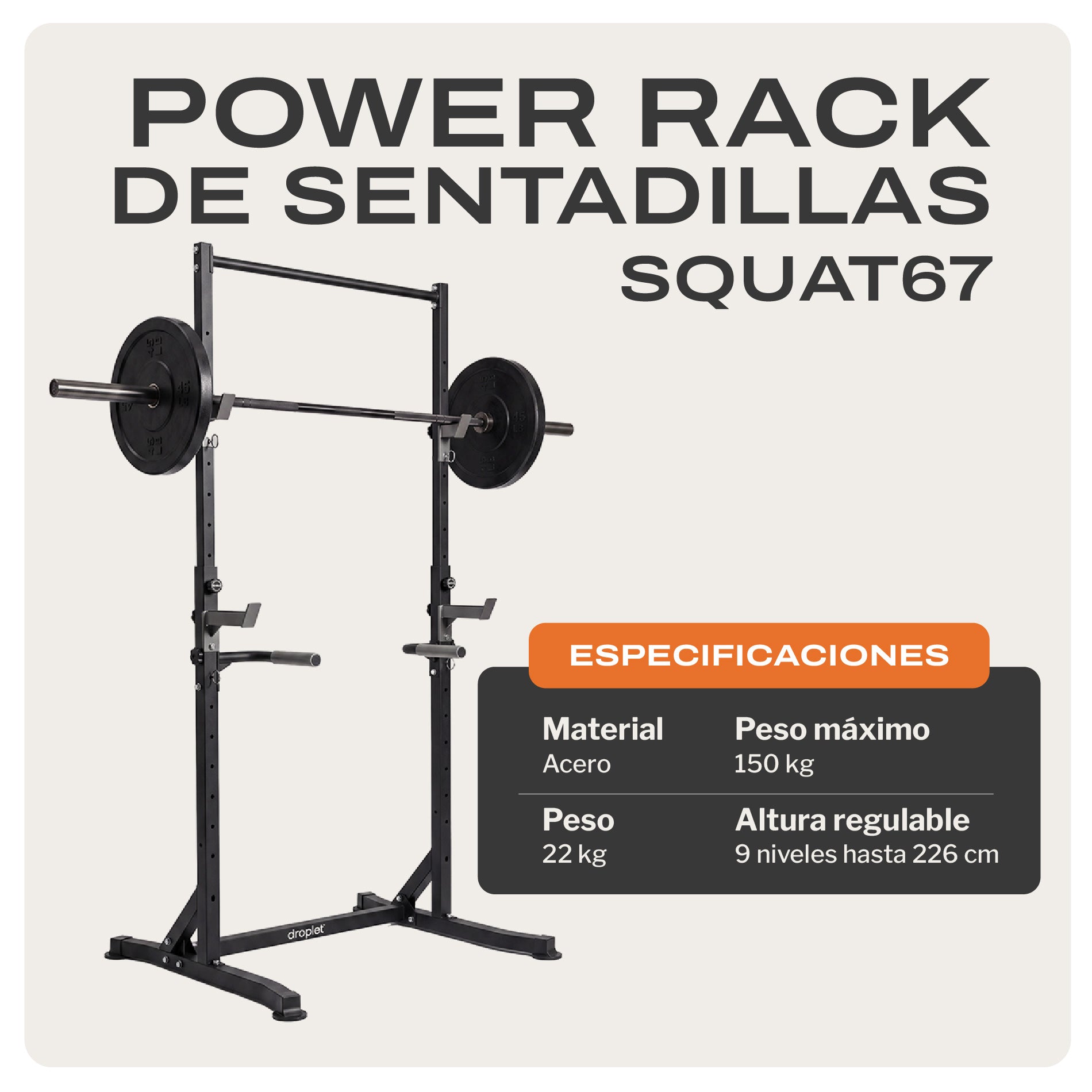 PREVENTA Power Rack para Sentadillas SQUAT67