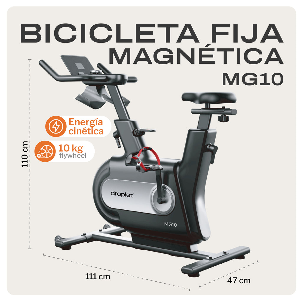 Bicicleta Fija Spinning Magnética 10 Kg MG10