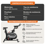 Bicicleta Fija Spinning Magnética 10 Kg MG10