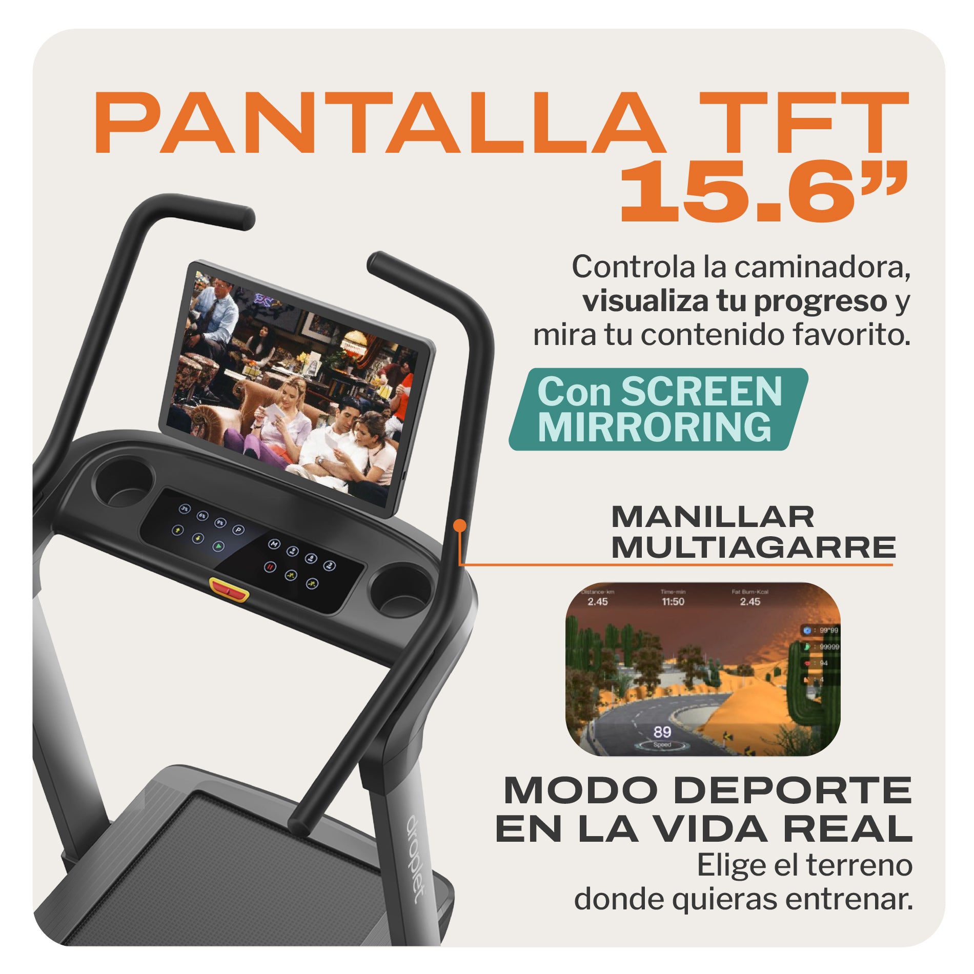 PREVENTA Caminadora con Inclinación Extrema RN1020