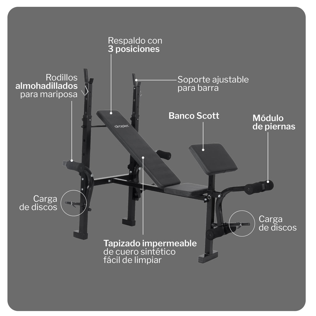 Banco para Ejercicios Multiposición PBM400