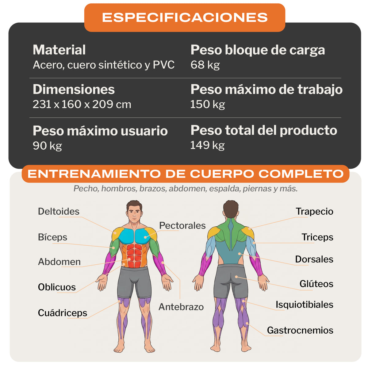Gimnasio Multifuncional HM-320 Pro