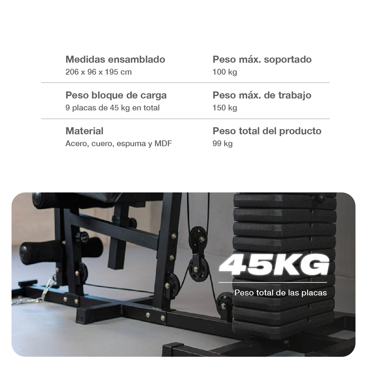 Multigimnasio Home Gym HG-321 Pro