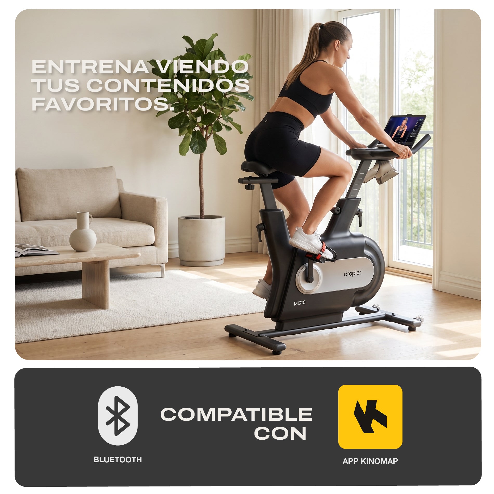 Bicicleta Fija Spinning Magnética 10 Kg MG10