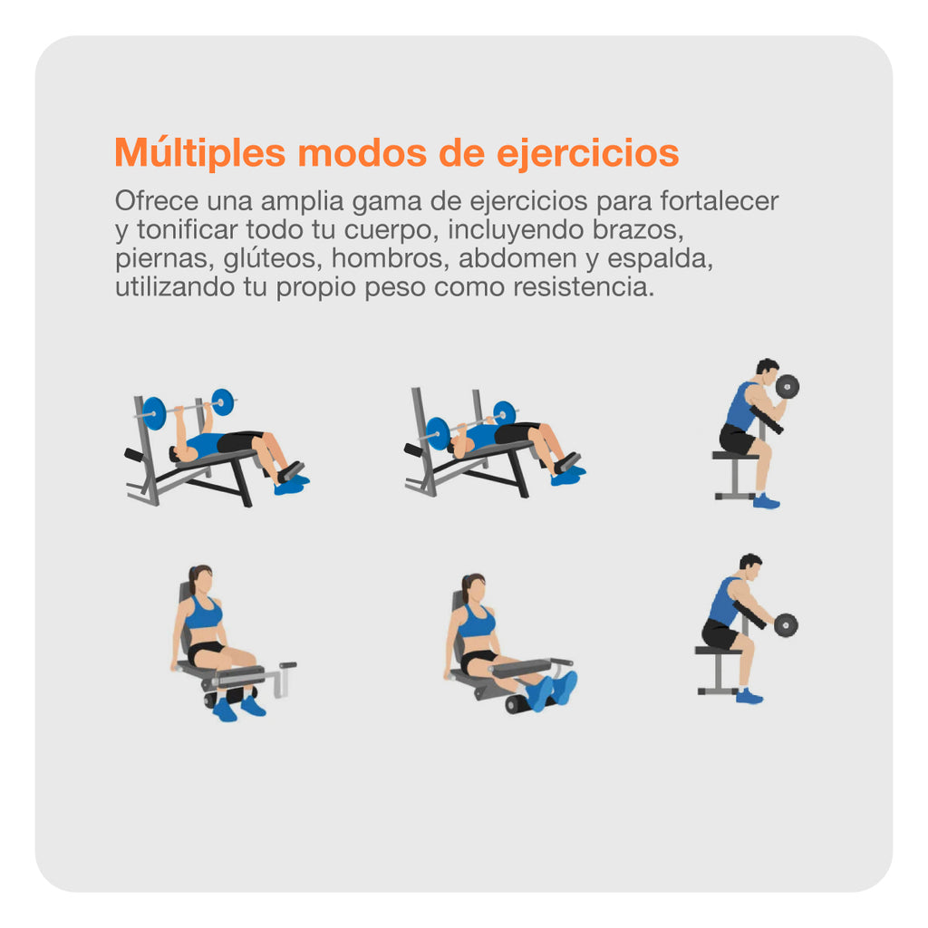 PREVENTA Banco para Ejercicios Multiposición PBM400