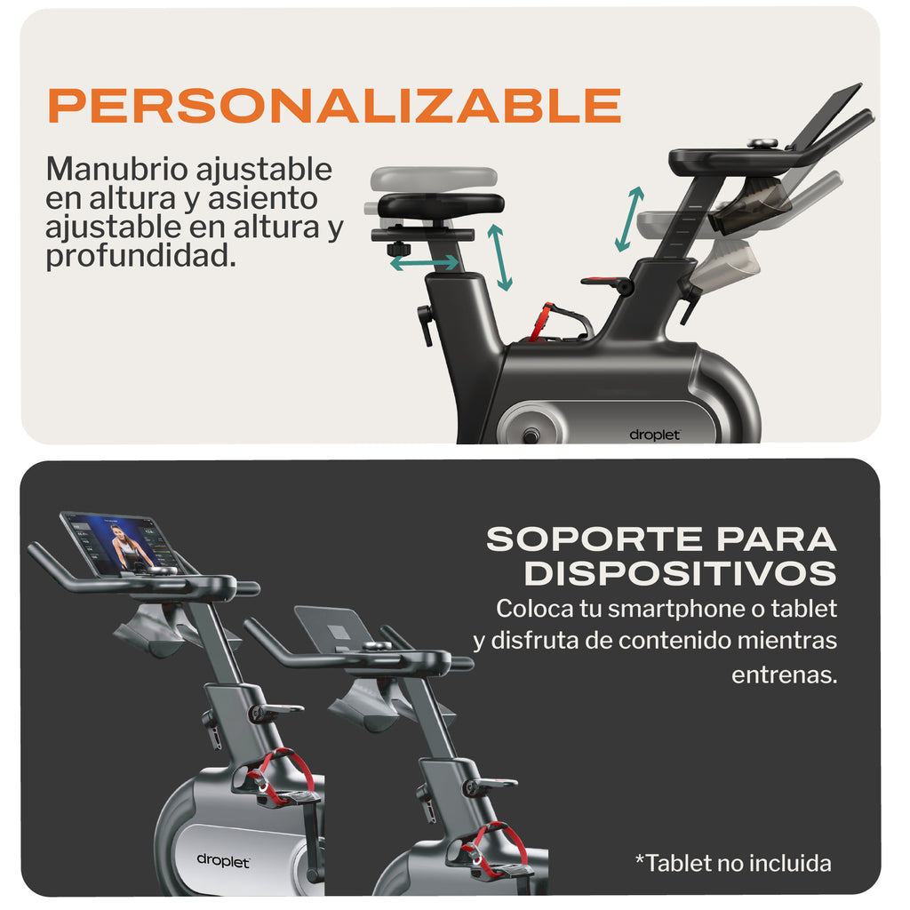 Bicicleta Fija Spinning Magnética 10 Kg MG10