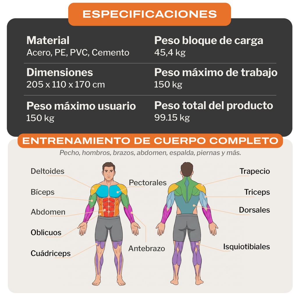 Gimnasio Multifuncional HG-321 Pro
