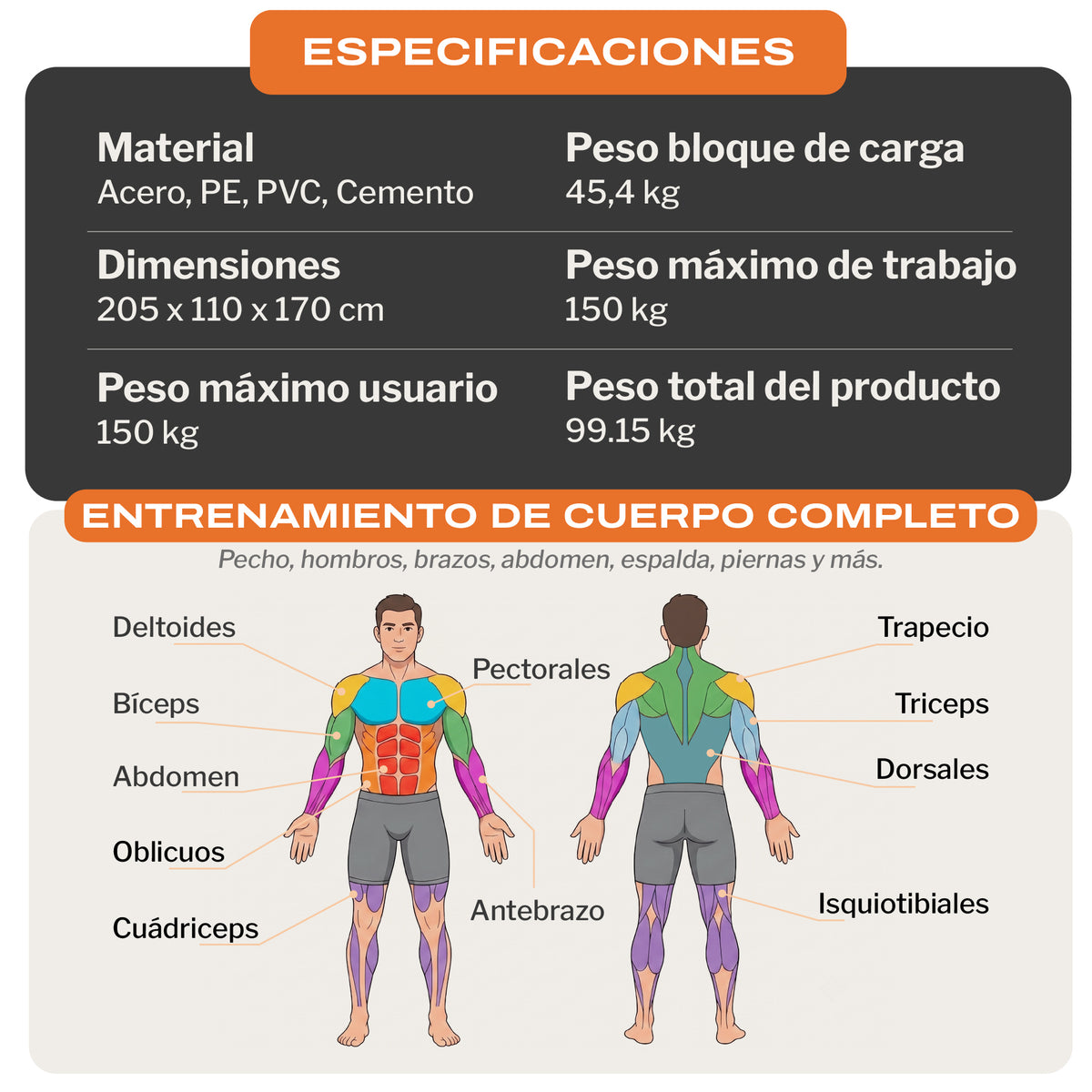 Gimnasio Multifuncional HG-321 Pro