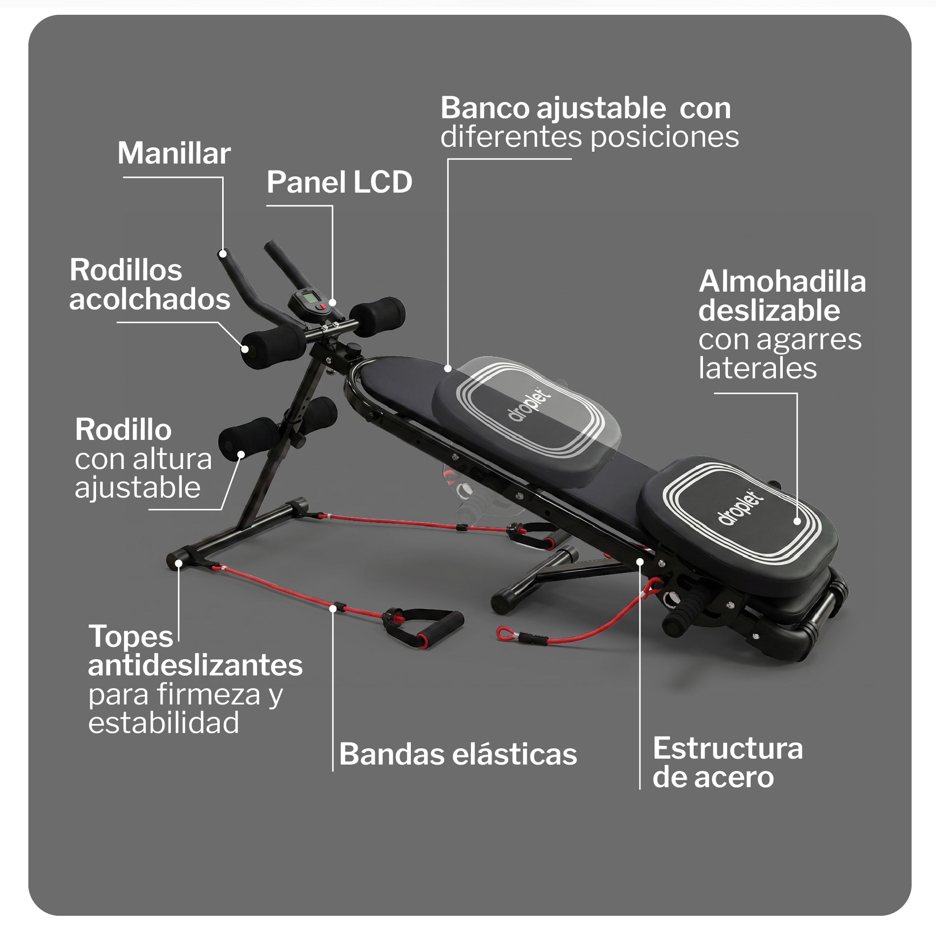 PREVENTA Banco de Ejercicios Multifuncional AXIS-605