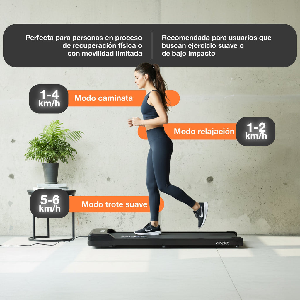 Diferentes modos de uso según las velocidades.