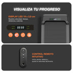 ficha sobre el uso del control remoto y descripción general y usos del display.