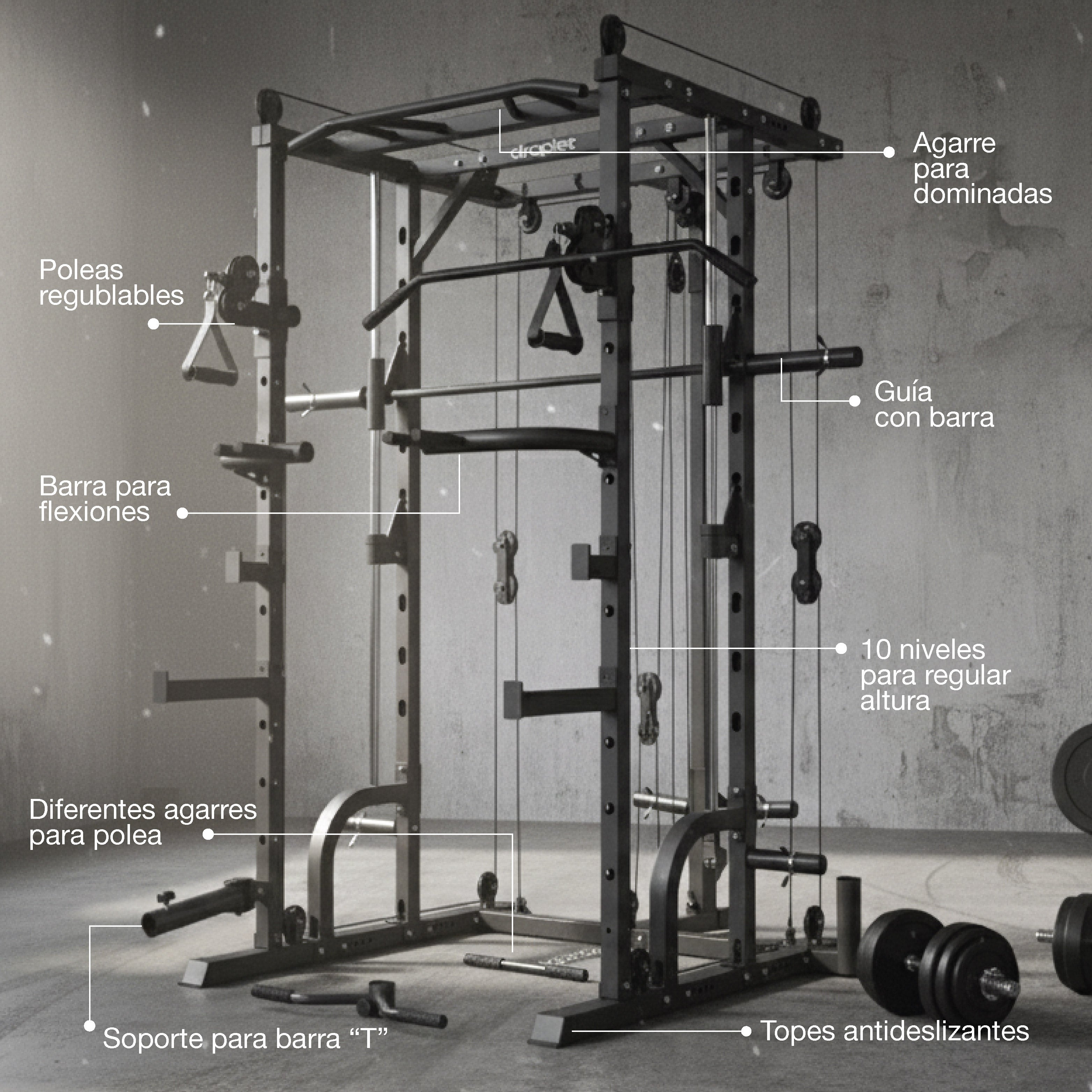 Jaula Smith Multigimnasio APEX-20