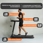 Ficha descriptiva de programas automáticos, modos y velocidades de la caminadora rn320.