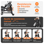 Ficha descriptiva de sistema de fricción y resistencia de bicicleta sp13.