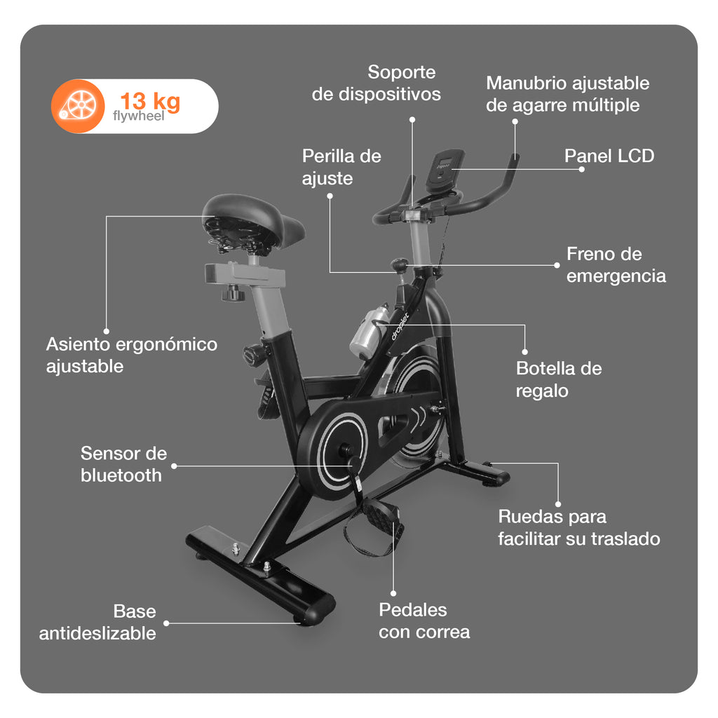 ficha descriptiva de elementos físicos de bicicleta sp13.