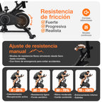 ficha con informacion de ajuste de resistencia de bicicleta sp4plus.